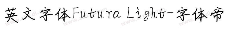 英文字体Futura Light字体转换
